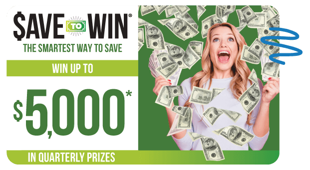 Happy woman throwing dollar bills next to 