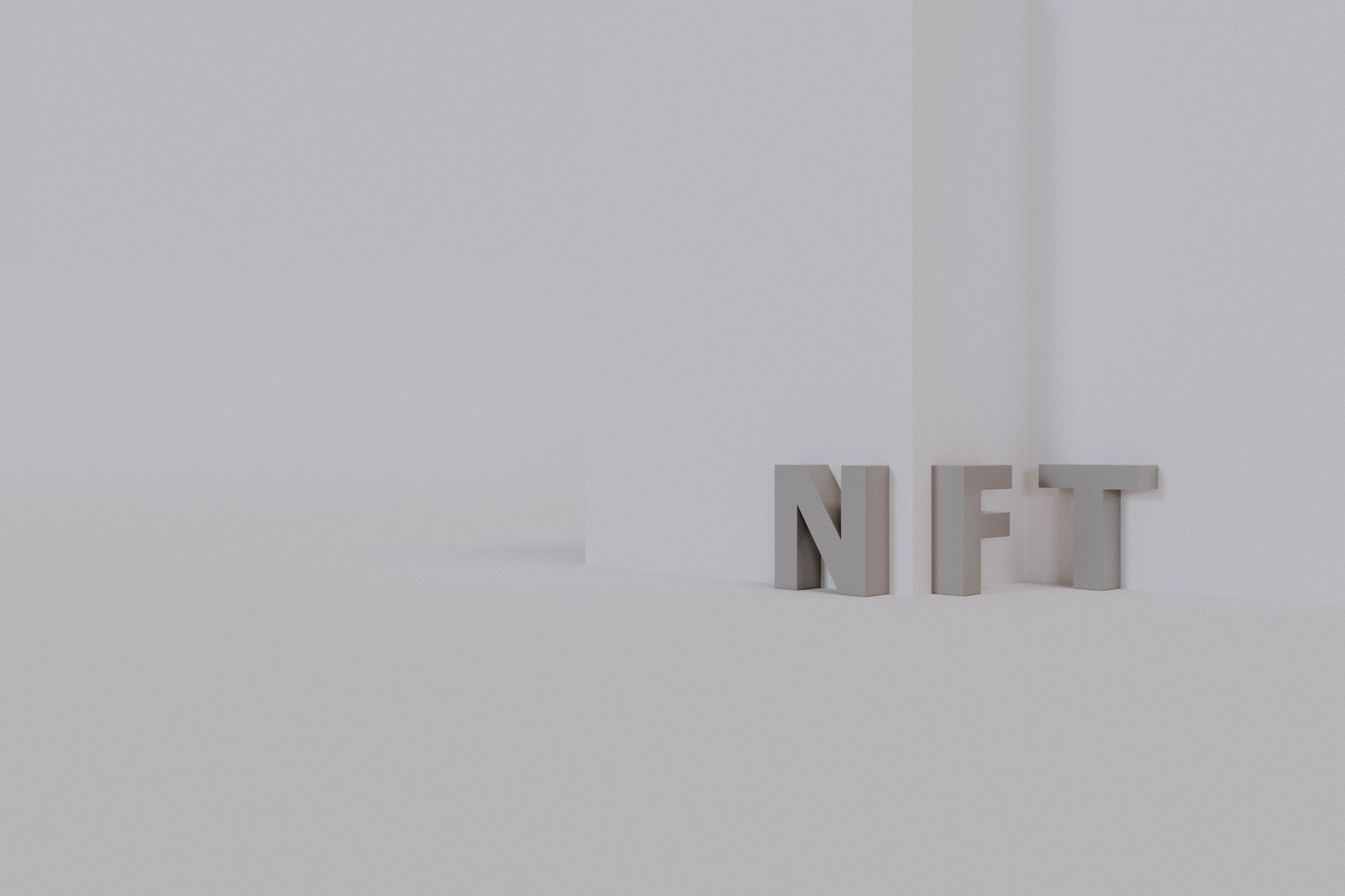nft in a white room